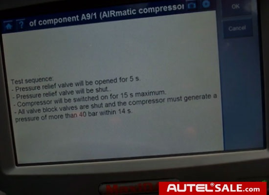 Autel-DS708-Mercedes-S430-Airmatic-Suspension-8