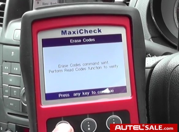 Reset ABS System on 2011 Vauxhall by Autel MaxiCheck PRO-12