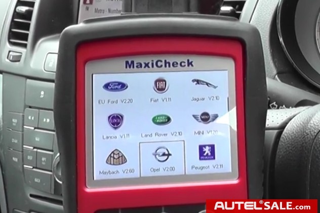 Reset ABS System on 2011 Vauxhall by Autel MaxiCheck PRO-4
