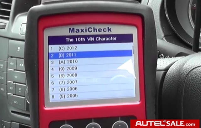 Reset ABS System on 2011 Vauxhall by Autel MaxiCheck PRO-5