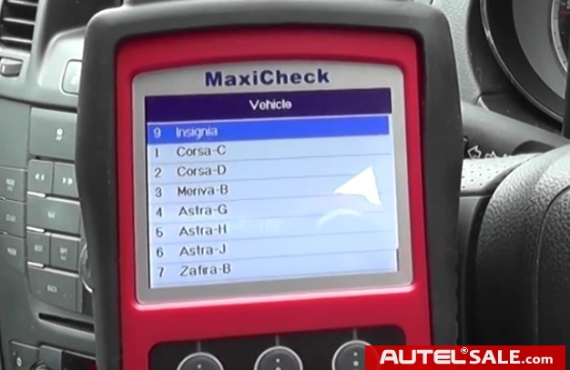 Reset ABS System on 2011 Vauxhall by Autel MaxiCheck PRO-7