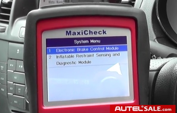 Reset ABS System on 2011 Vauxhall by Autel MaxiCheck PRO-8