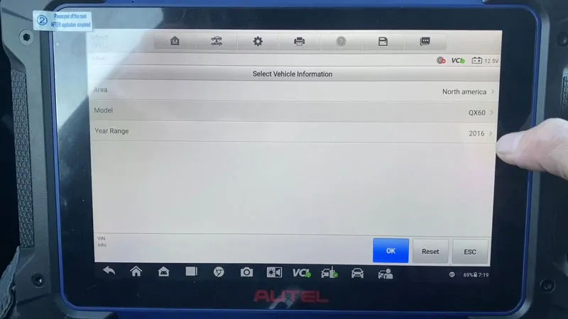 program 2016 Infiniti QX60 all keys lost with Autel IM608 PRO 2 by OBD