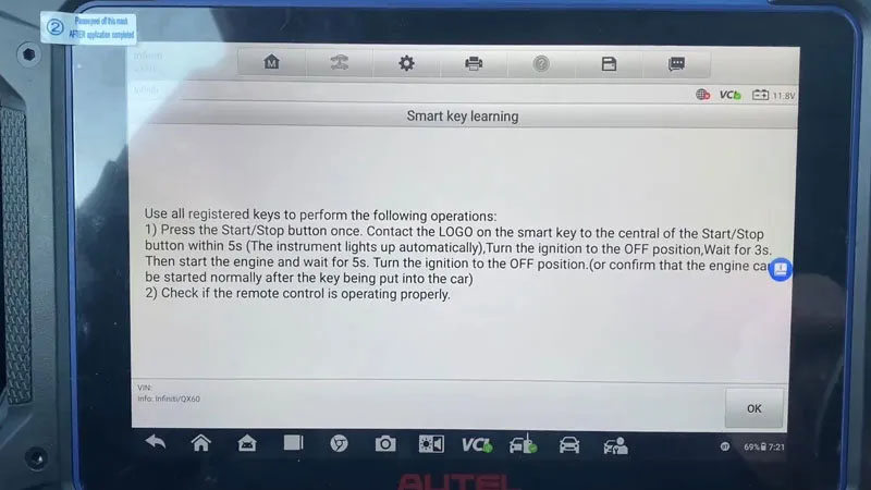 program 2016 Infiniti QX60 all keys lost with Autel IM608 PRO 2 by OBD