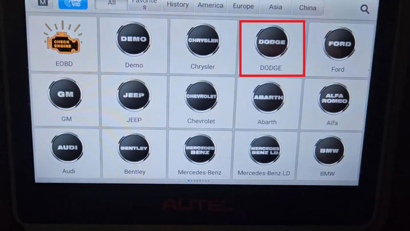 Autel mk808s-ts relearn Dodge