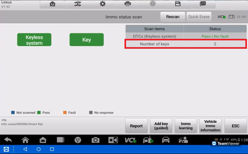 Autel IM608 PRO2 Program 2015 Lexus NX300H All Keys Lost