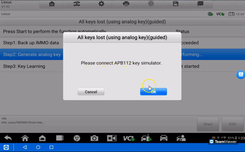 Autel IM608 PRO2 Program 2015 Lexus NX300H All Keys Lost