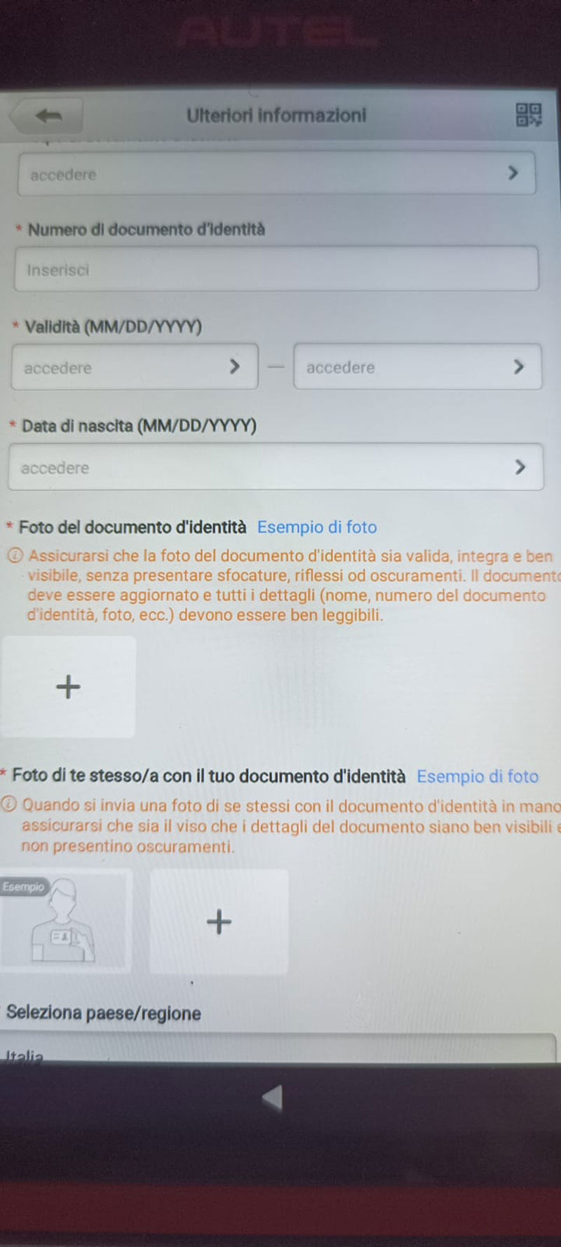 Autel Real-Name Authentication