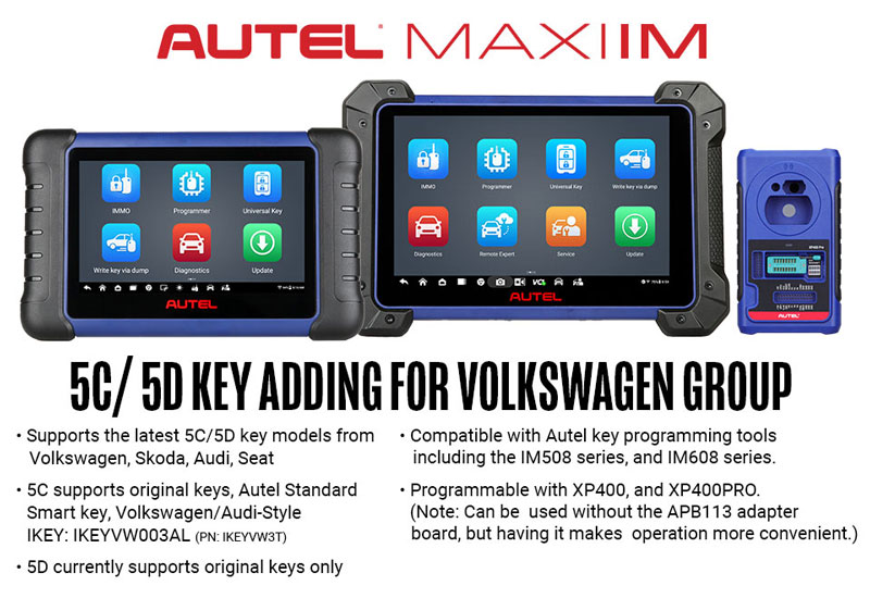 autel vag 5c 5d update